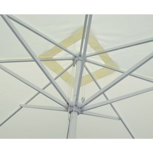 Professional umbrella Alu 3x3x2.80m cream roof 8 rays Hm6018.01