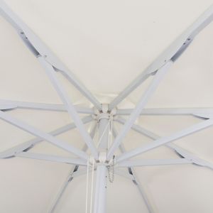 Professional umbrella Alu 3m cream color with one piece tube Hm6006
