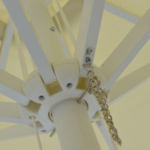 Professional umbrella Alu D2.20x2.50m cream color Hm6012