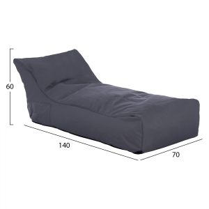 Pouf Alok Hm5806,02 gray with UV protection 140x70x60hcm