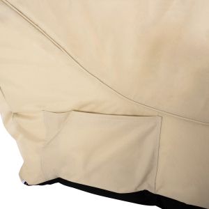Beige pouf with UV protection 210x80x45-60cm Hm5807,01