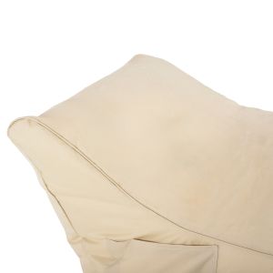 Beige pouf with UV protection 210x80x45-60cm Hm5807,01