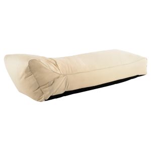 Beige pouf with UV protection 210x80x45-60cm Hm5807,01