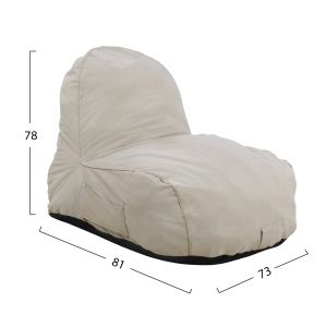 Pouf armchair Cloud cream 6188 81x78x73cm,01, Hm5112