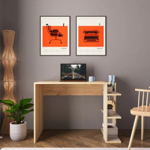 Toska desk in oak-sandstone shade 114x56x76cm