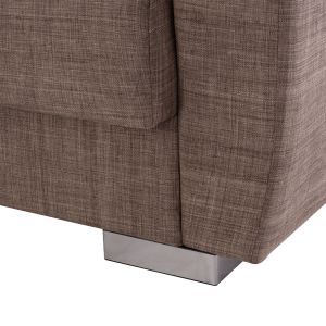 Two-seater sofa bed Hm3241,02 with beige fabric 150x84x88cm