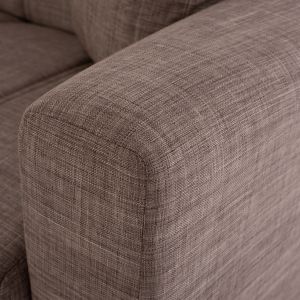 Two-seater sofa bed Hm3241,02 with beige fabric 150x84x88cm