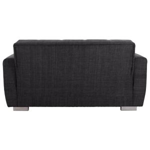 Two-seater sofa bed Hm3241.03 with gray fabric 150x84x88cm