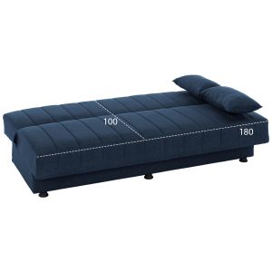 Sofa bed 3 seats Andri blue Hm3239.07