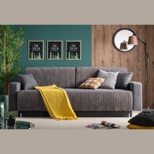 Comet sofa bed with dark gray fabric 227x99x75