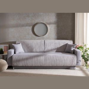 Comet sofa bed with gray fabric 227x99x75
