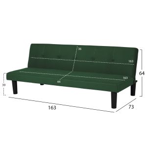 Sofa bed Ethan Hm3146.05 color Cyprus green 163x73x64hcm,