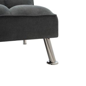 Sofa Bed Rebel With Fabric In Dark Grey Color 189x92x82cm