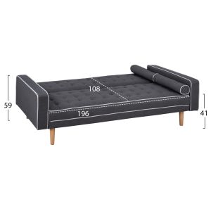 Sofa bed Salvador Hm3150,01 gray 224x88x84cm
