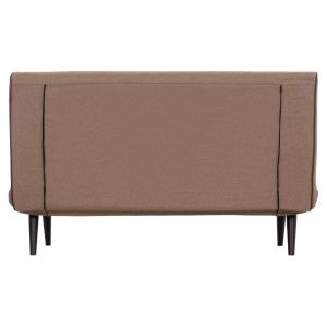 Sofa bed for 2 people Asma Hm3077.07 fabric color dark beige 143x78x84cm.