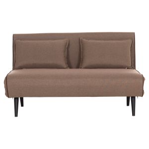 Sofa bed for 2 people Asma Hm3077.07 fabric color dark beige 143x78x84cm.