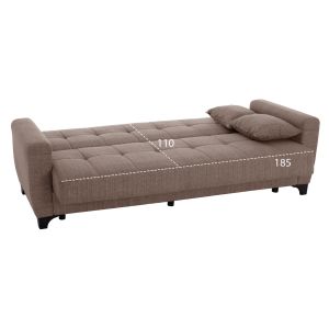 Разтегателен диван комплект от 3-местен и 2-местен, бежов Hm11748,02