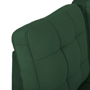 Left corner sofa bed Jade Hm3144,05l with plush fabric Cyprus green 250x80-180x73-88hcm