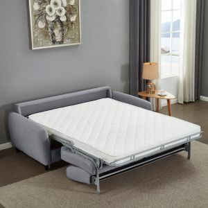 Разтегателен диван със сгъваем матрак Etudine Hm3311.01 сив плат 190x98x90всм