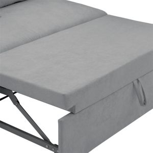 Lilian reversible corner sofa bed with textile upholstery 225x148x81cm