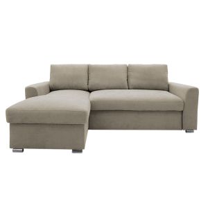 Corner sofa bed Belle beige 236x164x88cm