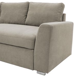 Corner sofa bed Belle beige 236x164x88cm