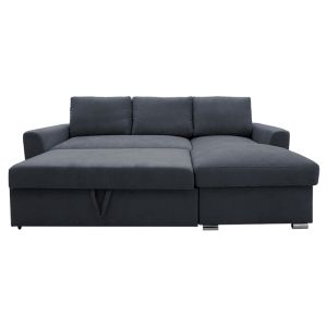 Corner sofa bed Belle anthracite 236x164x88cm