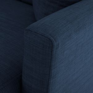Ghufran Hm3244.07 reversible corner sofa bed with chest of drawers - with blue textile fabric 200x133x77hcm