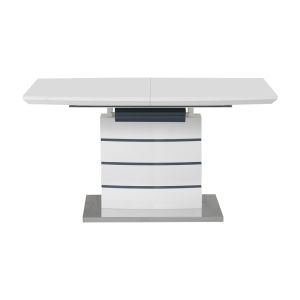 Extendable table Darsile gray-charcoal MDF 140-180x90x76cm