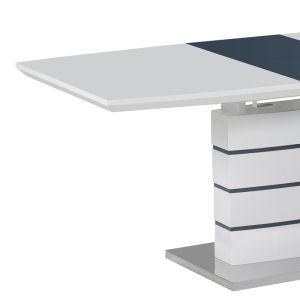 Extendable table Darsile gray-charcoal MDF 140-180x90x76cm