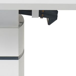 Extendable table Darsile gray-charcoal MDF 140-180x90x76cm