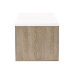 Extera extendable coffee table in white-sonoma shade 100-160x50x45cm