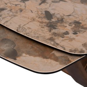 Extendable dining table Empire Sm18094 ceramic-metal 200(50+50)x100x77h