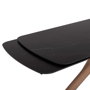 Extendable dining table Horizon Sm18091.02 ceramic top - birch legs with ash veneer 180(+40+40)x90x76cm.