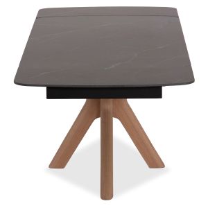 Extendable dining table Horizon Sm18091.02 ceramic top - birch legs with ash veneer 180(+40+40)x90x76cm.