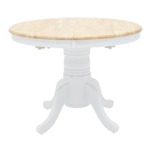 Extendable dining table Lars Nirvana rubber wood D100(+38)x100x75cm