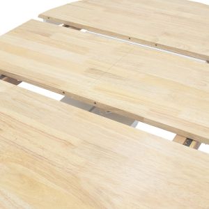 Extendable dining table Lars Nirvana rubber wood D100(+38)x100x75cm