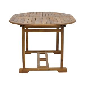 Extendable dining table Sopho acacia solid wood 200/150x100x75cm