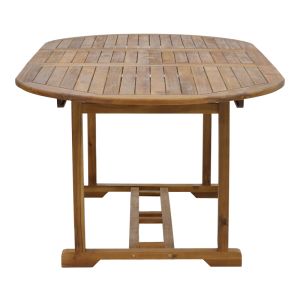 Extendable dining table Sopho acacia solid wood 200/150x100x75cm