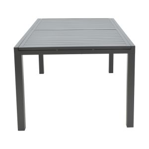 Разтягаща се трапезна маса Lafla алуминий в тъмносив цвят 160-240x100x75cм