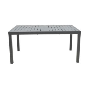 Разтягаща се трапезна маса Lafla алуминий в тъмносив цвят 160-240x100x75cм