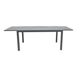 Разтягаща се трапезна маса Lafla алуминий в тъмносив цвят 160-240x100x75cм