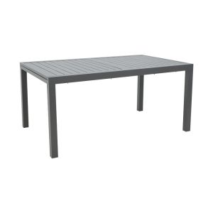 Разтягаща се трапезна маса Lafla алуминий в тъмносив цвят 160-240x100x75cм