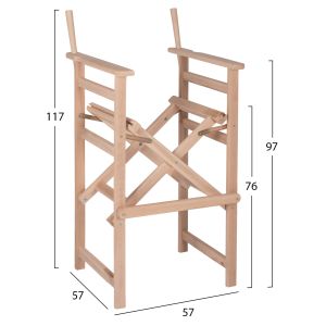 Frame for high director's chair Palmer Hm5578,04 57x57x117hcm