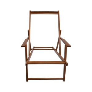 Folding beach chair frame