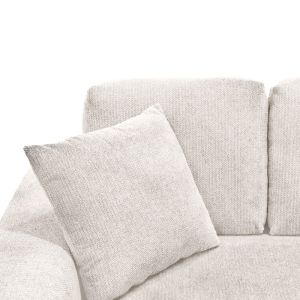 Reversible corner sofa with turning corner, ivory color 265x175x85cm