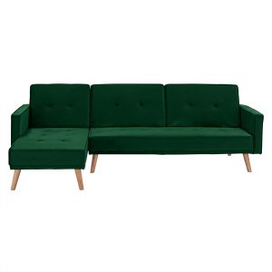 Reversible corner sofa-bed Talia Hm3153,03 green 267x153x85cm