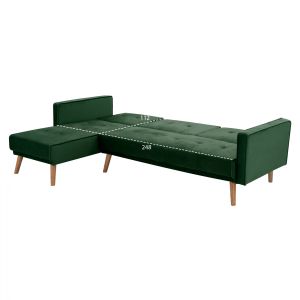 Reversible corner sofa-bed Talia Hm3153,03 green 267x153x85cm
