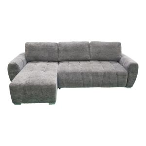 Реверсивен ъглов разтегателен диван Vivad дамаска антрацит 275x164x91см