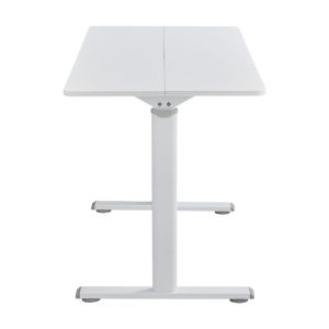 Height-adjustable office desk Karla white 120x60x72/115cm